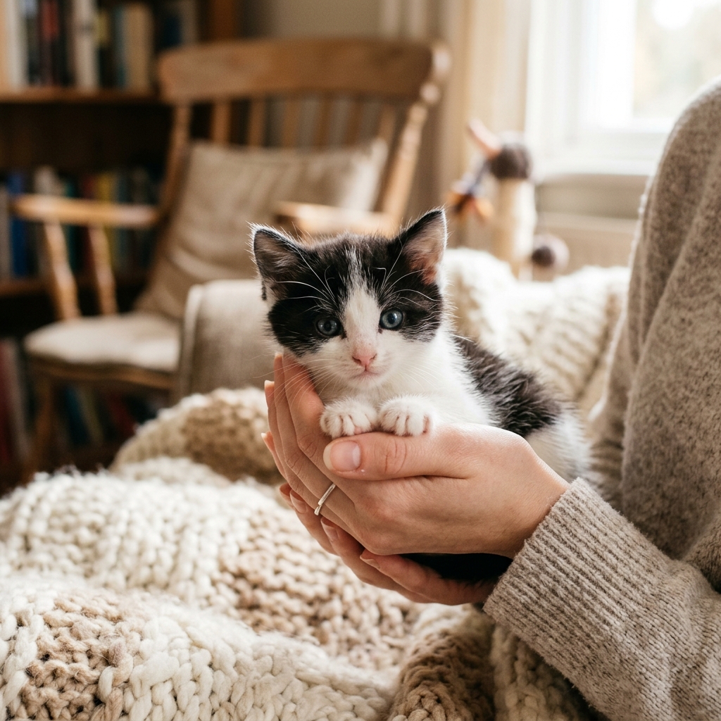 Kitten in Hands