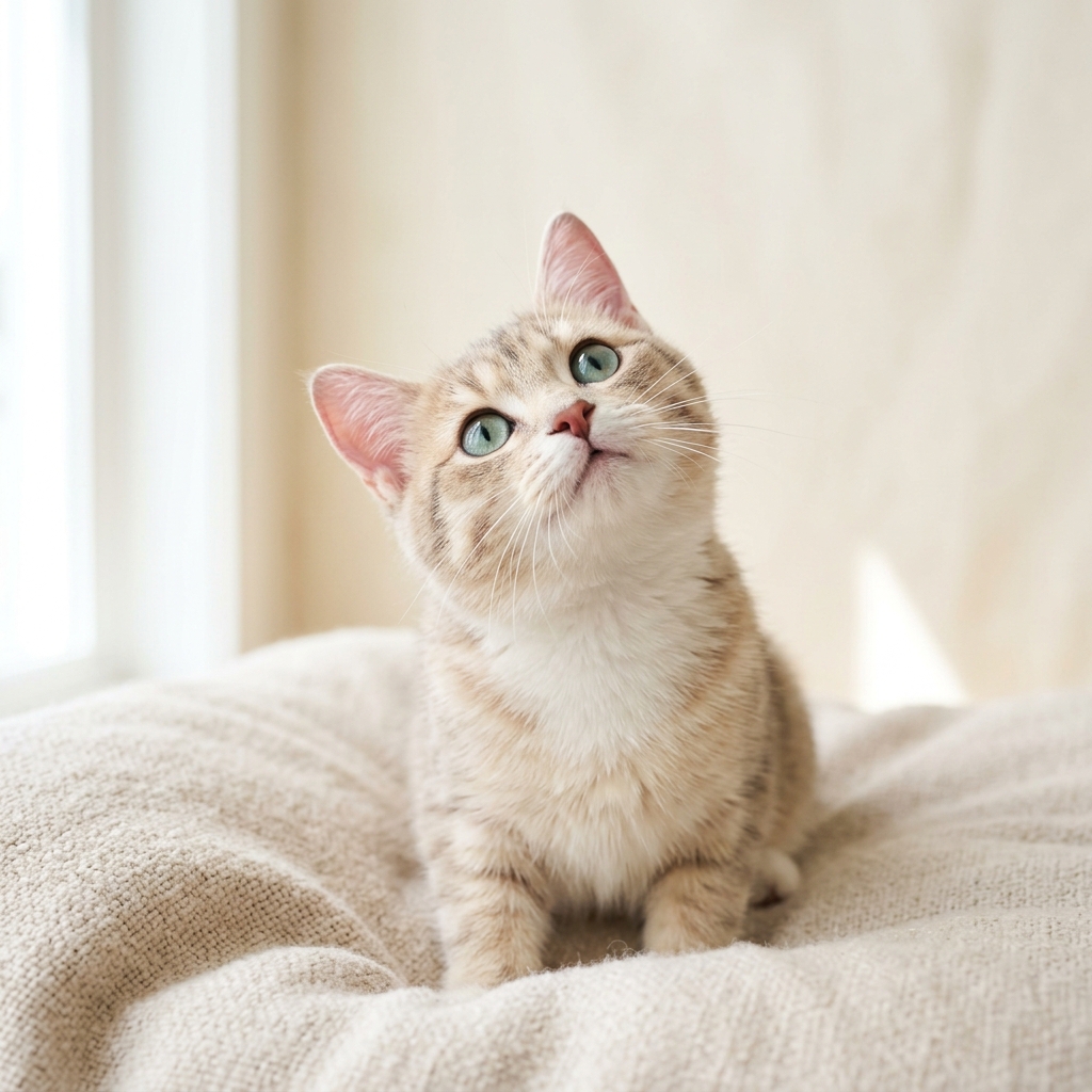 Curious Rescue Cat
